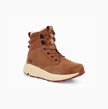 UGG Miwo Utility Weather Brown Sneakers for Men (STKI26473)